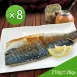 【廠商直送】挪威薄鹽鯖魚(210g/片) 8入組